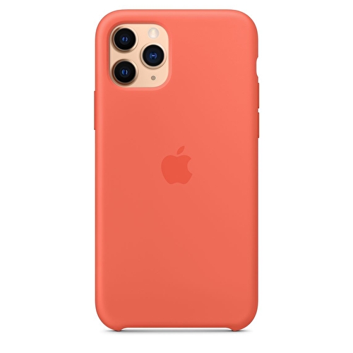 iPhone 11 Pro için Silikon Kılıf - Mandalina (Turuncu)