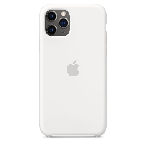 iPhone 11 Pro için Silikon Kılıf - Beyaz