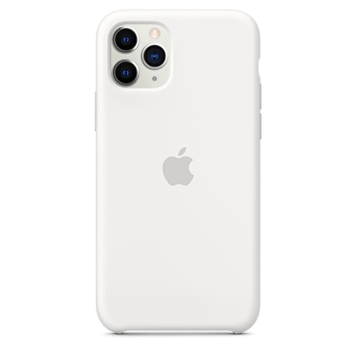 iPhone 11 Pro için Silikon Kılıf - Beyaz