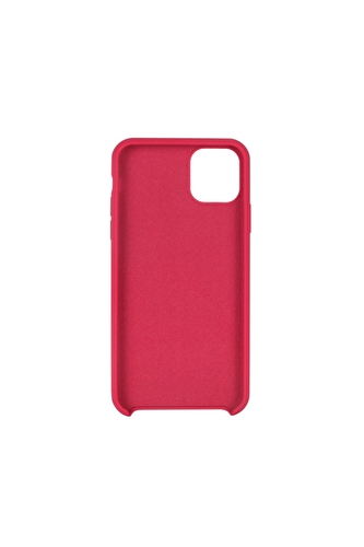 PRO iPhone 11 Pro Max Silikon Koruma Kılıfı - Gül Kırmızısı