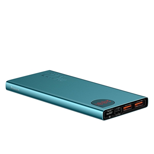 Baseus Adaman 22.5W Dijital Ekranlı 10.000 mAh Powerbank - Mavi