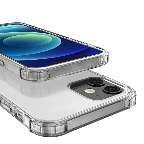 Buff Blogy iPhone 12 Mini Crystal Fit Kılıf Crystal Clear