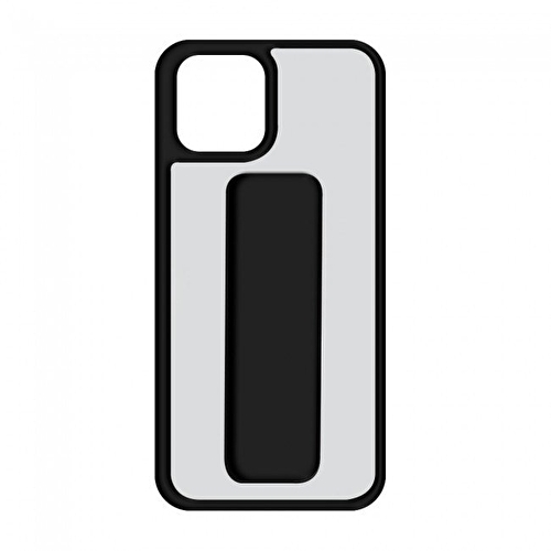 Piili iPhone 12 Mini Pro Kick Stand Kılıf - Siyah