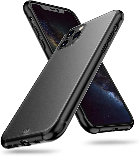 Piili iPhone 12 Pro Max Mat Kılıf - Siyah