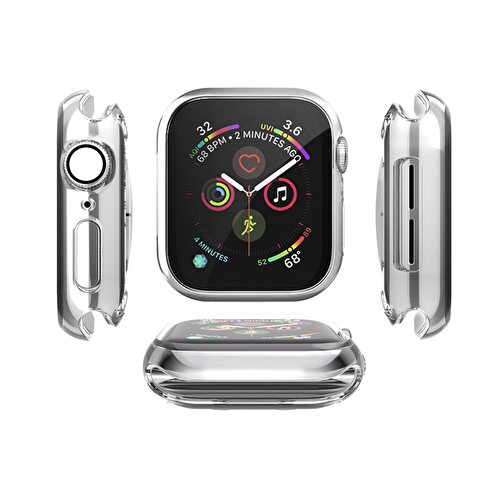Piili Apple Watch 42MM Silikon Kılıf - Şeffaf