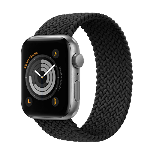 Buff Apple Watch Örgülü Kordon 42/44 L - Siyah