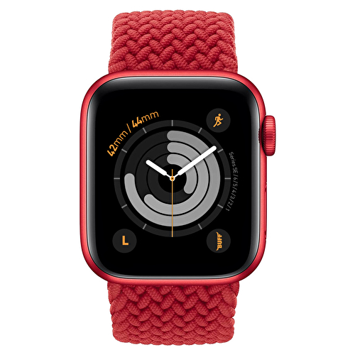 Buff Apple Watch Örgülü Kordon 42/44 L - Kırmızı