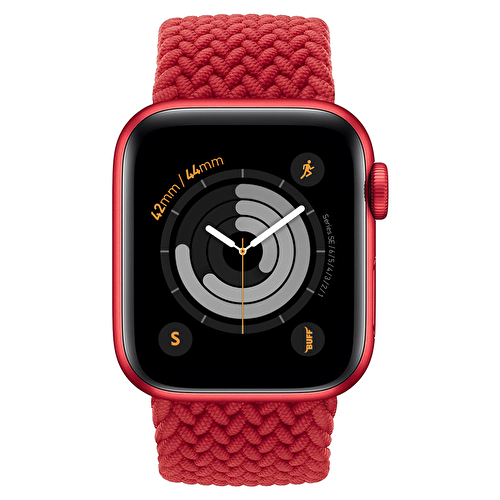Buff Apple Watch Örgülü Kordon 42/44 S - Kırmızı