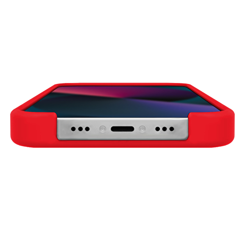 Buff iPhone 13 Mini Rubber Fit Kılıf - Kırmızı