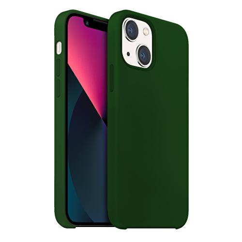 Buff iPhone 13 Mini Rubber Fit Kılıf - Yeşil