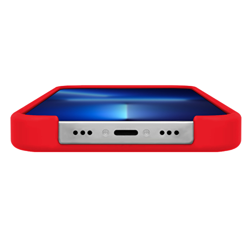 Buff iPhone 13 Pro Rubber Fit Kılıf - Kırmızı