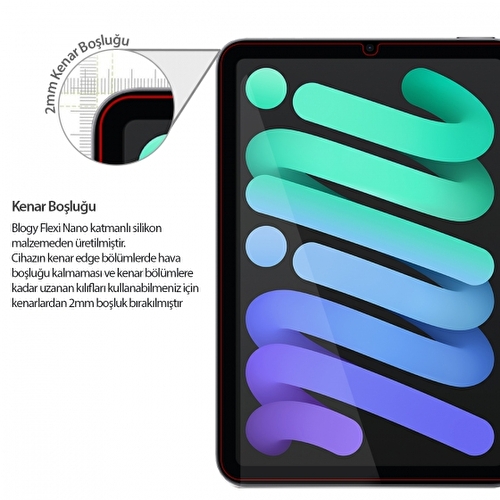 Buff Blogy iPad Mini 6 Flexi Nano Ekran Koruyucu
