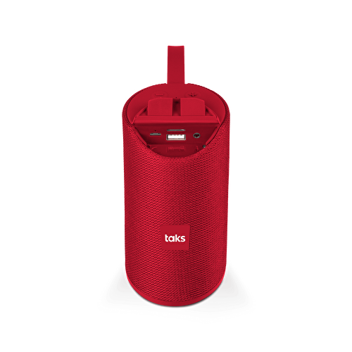 Taks Taşınabilir Kablosuz BT Hoparlör - Kırmızı