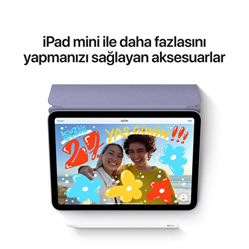 Apple iPad mini 8.3" Wi-Fi + Cellular 256GB - Yıldız Işığı - MK8H3TU/A
