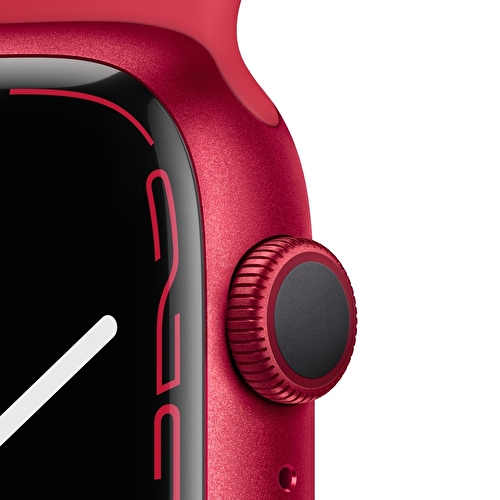 Apple Watch Series 7 GPS, 45mm (PRODUCT)RED Alüminyum Kasa ve (PRODUCT)RED Spor Kordon -  MKN93TU/A