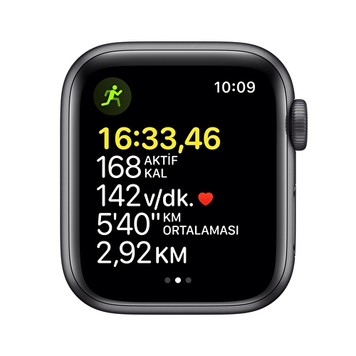 Apple Watch SE GPS, 40mm Uzay Grisi Alüminyum Kasa ve Gece Yarısı Spor Kordon MKQ13TU/A