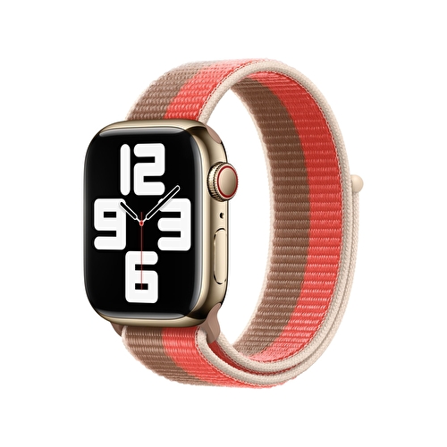 Apple Watch 41mm Pink Pomelo/Tan Sport Loop