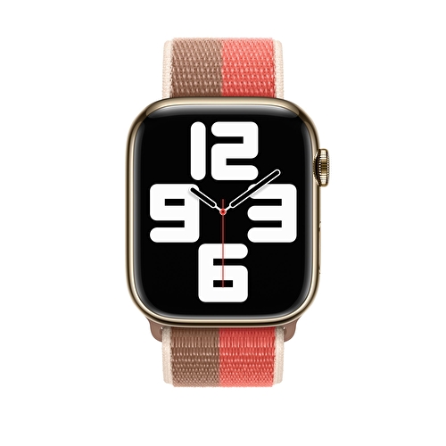 Apple Watch 41mm Pink Pomelo/Tan Sport Loop