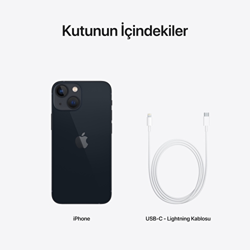 Apple iPhone 13 mini 128GB Gece Yarısı - MLK03TU/A