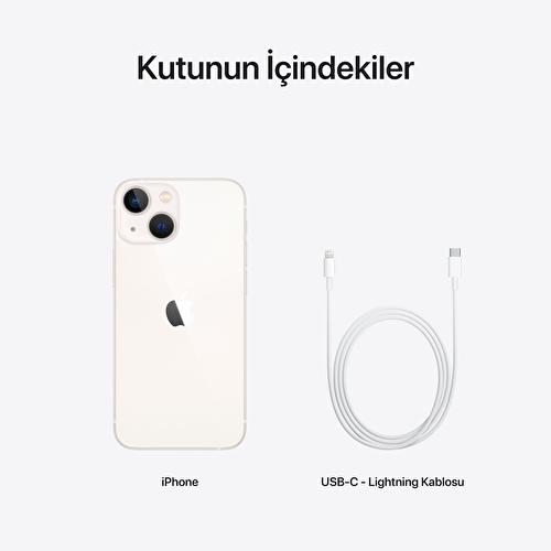 Apple iPhone 13 mini 256GB Yıldız Işığı - MLK63TU/A