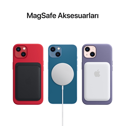 iPhone 13 mini için MagSafe özellikli Silikon Kılıf - Puslu Pembe
