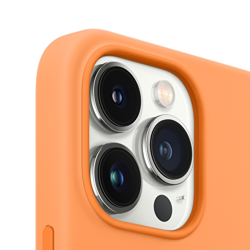iPhone 13 Pro Max için MagSafe özellikli Silikon Kılıf – Marigold