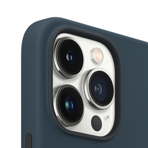 iPhone 13 Pro Max için MagSafe özellikli Silikon Kılıf – Koyu Abis