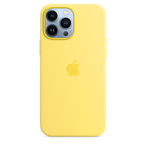iPhone 13 Pro Max için MagSafe özellikli Silikon Kılıf – Limon Kabuğu