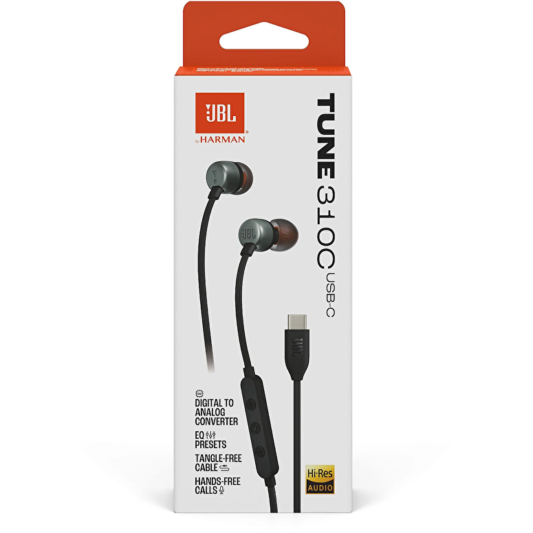 JBL Tune 310C USB-C Kulakiçi KulaklıkSiyah 1200130011146