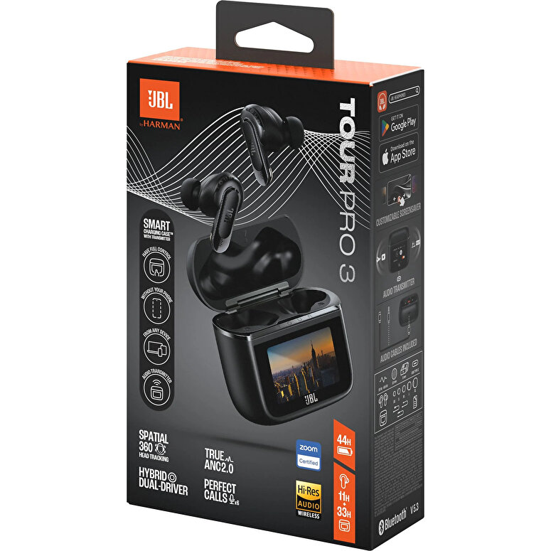 JBL Tour Pro 3 Wireless Kulakiçi Kulaklık - Siyah 1200130013836