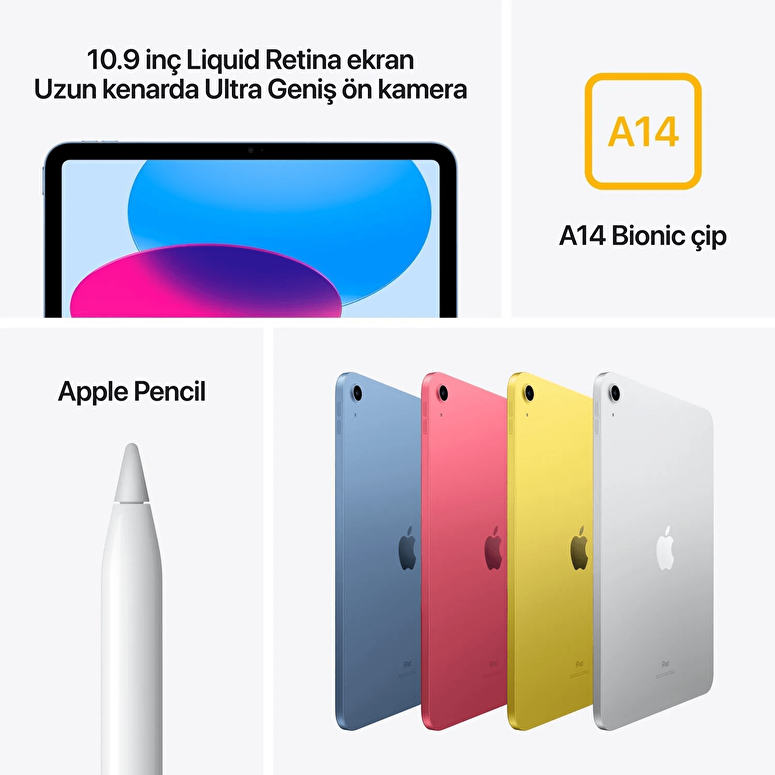 Teşhir - Apple 10.9 inç iPad Wi-Fi 64GB - Mavi 3L204TU/A