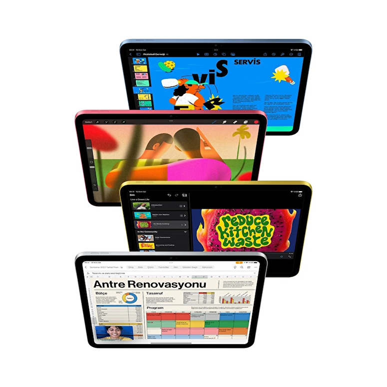 Teşhir - Apple 10.9 inç iPad Wi-Fi 64GB - Mavi 3L204TU/A