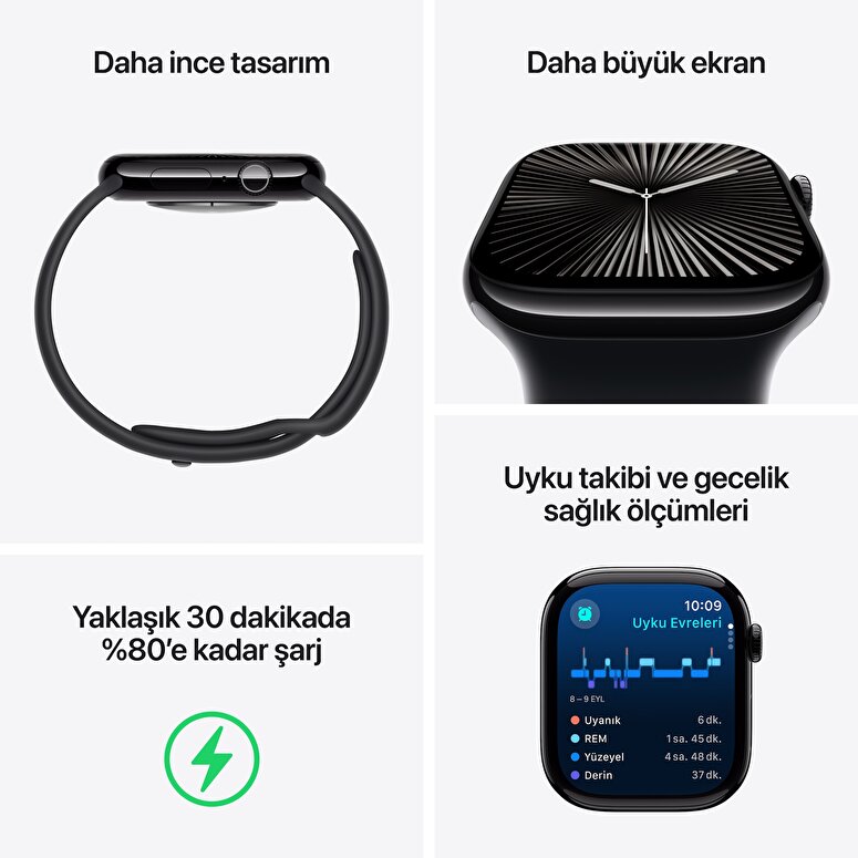 Teşhir - Apple Watch Series 10 GPS 42mm Rose Gold Alüminyum Kasa 3N492TU/A