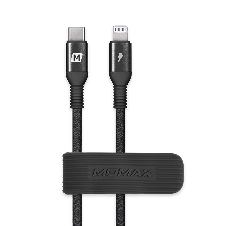 Momax Elite USB-C to Lightning Kablo (1.2m)-Siyah 4894222056893