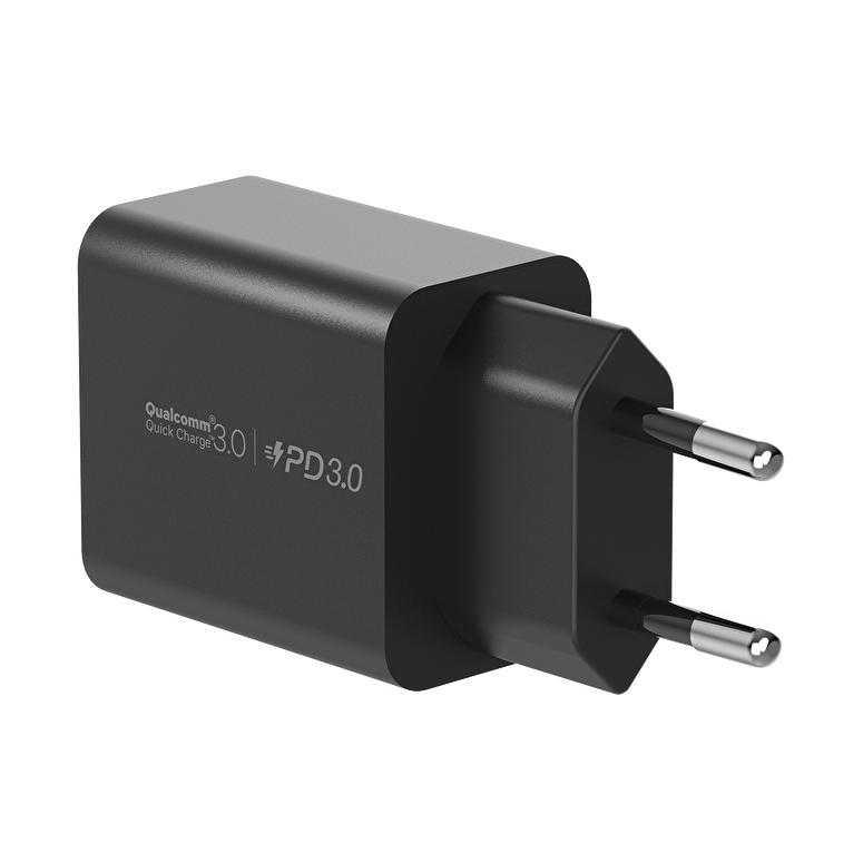 Momax Oneplug 2 Port Hızlı Şarj (20W) - Siyah 4894222065468