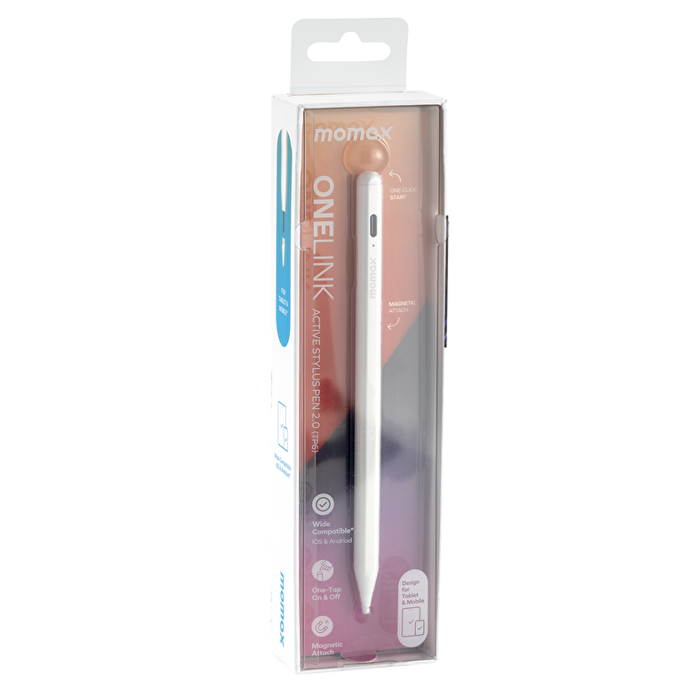 Momax Onelink Active Stylus Pen2.0 - Beyaz 4894222067202
