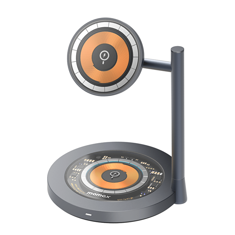 Momax Dual 2 Kablosuz Şarj Standı - Siyah 4894222070165