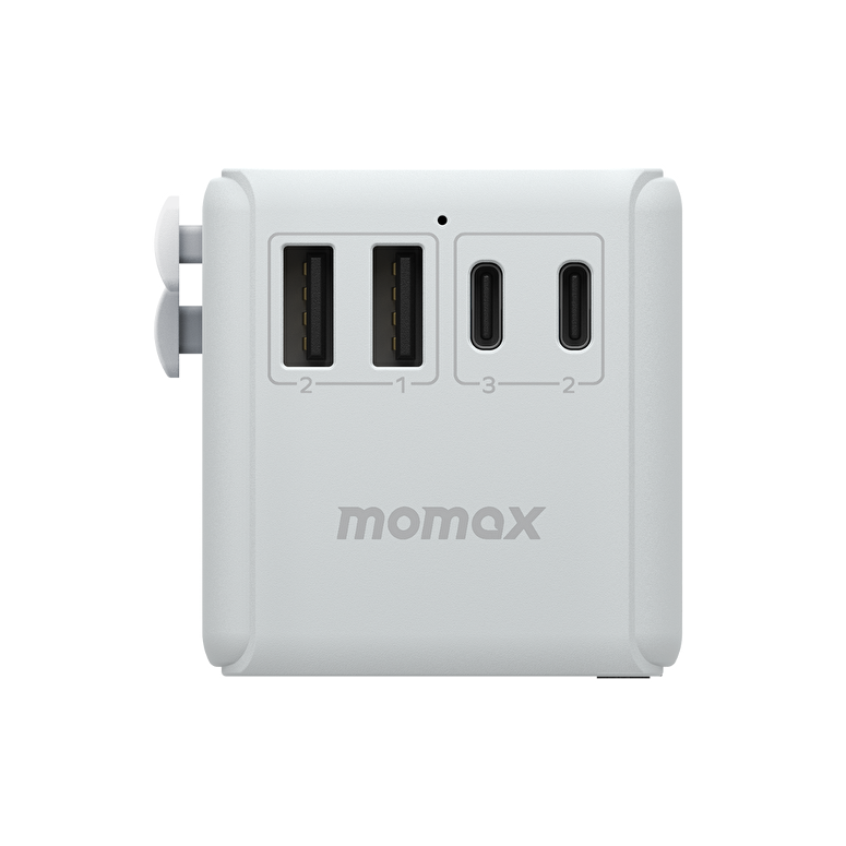 Momax 5 Port + AC Seyahat Adaptörü - Beyaz 4894222070837
