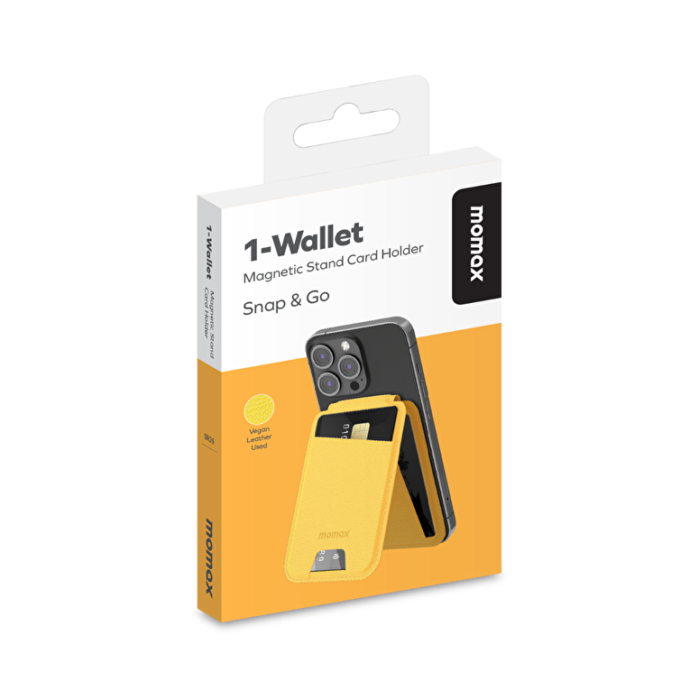 Momax iPhone MagSafe Wallet - Sarı 4894222073913
