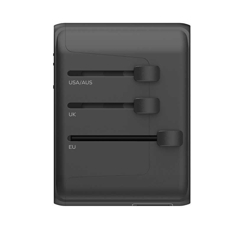 Momax 5 Port + AC Seyahat Adaptörü - Titanyum 4894222074620