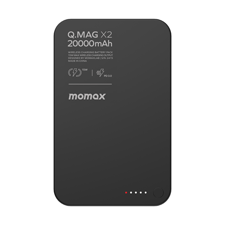 Momax QMag X2 35W 20000mAh MagSafe Powerbank-Siyah 4894222075801