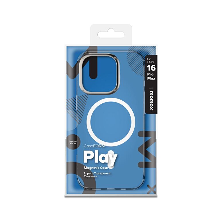 Momax iPhone 16 Pro Max Play Magsafe Kılıf-Şeffaf 4894222077522