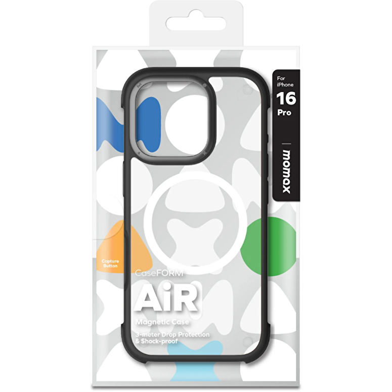 Momax iPhone 16 Pro Air Magsafe Kılıf - Siyah 4894222077621