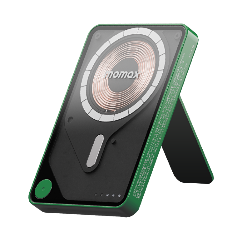 Momax XPro MagSafe Stand 5000mAh Powerbank-Yeşil 4894222078147