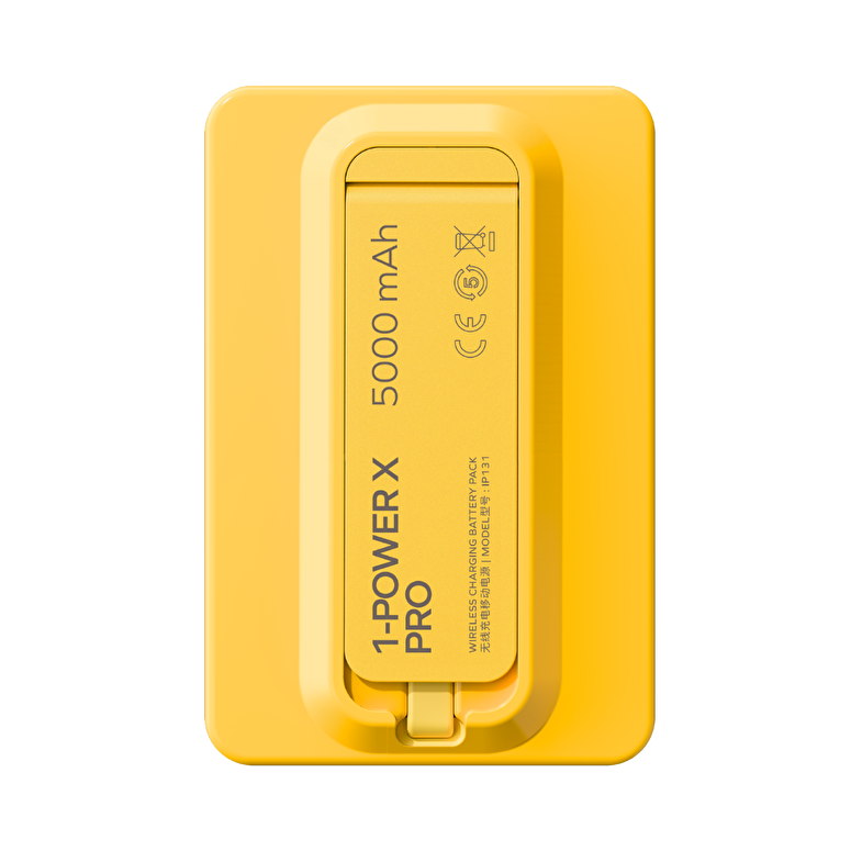 Momax XPro MagSafe Stand 5000mAh Powerbank-Sarı 4894222078161