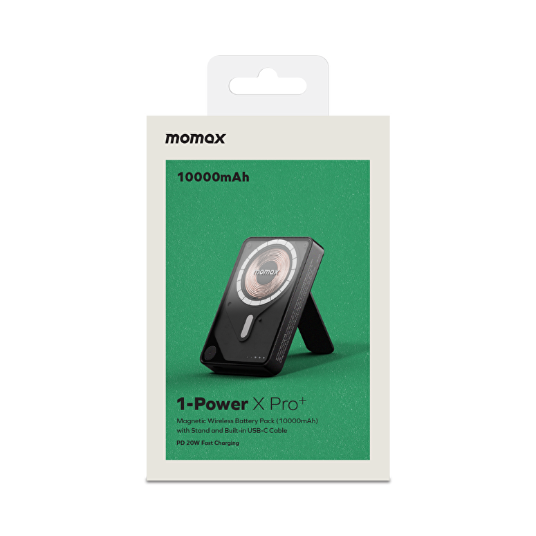 Momax XPro MagSafe Stand 10000mAh Powerbank-Siyah 4894222078178