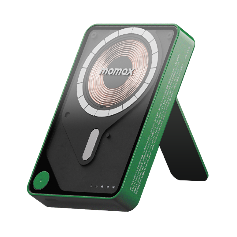 Momax XPro MagSafe Stand 10000mAh Powerbank-Yeşil 4894222078185