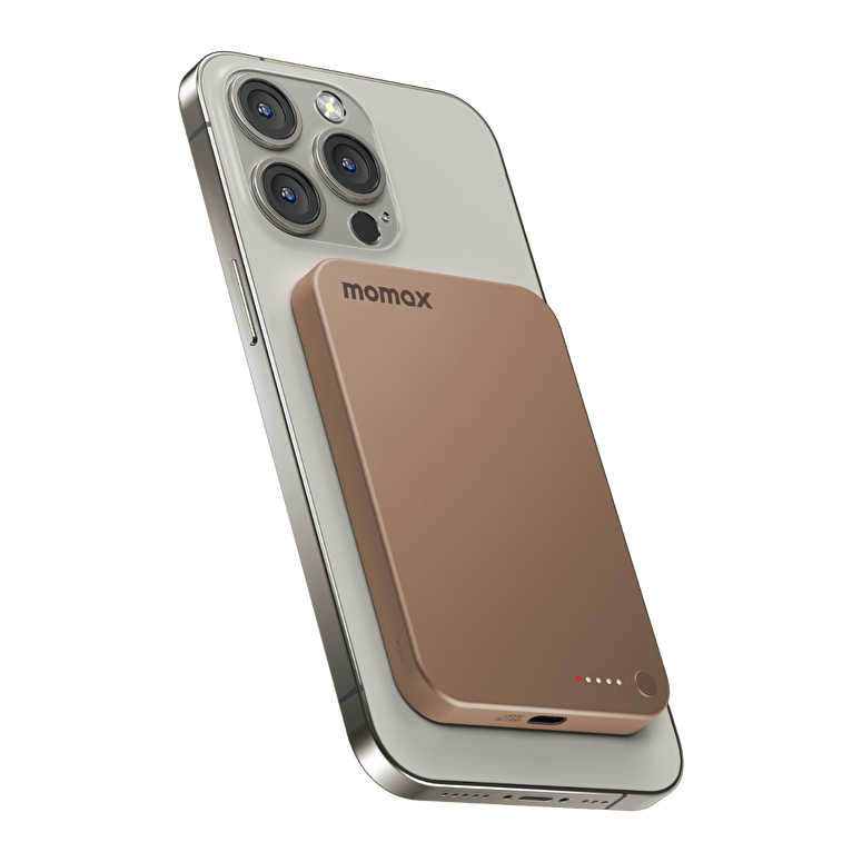 Momax Q.Mag X 5000 mAh MagSafe Powerbank - Çöl 4894222078321
