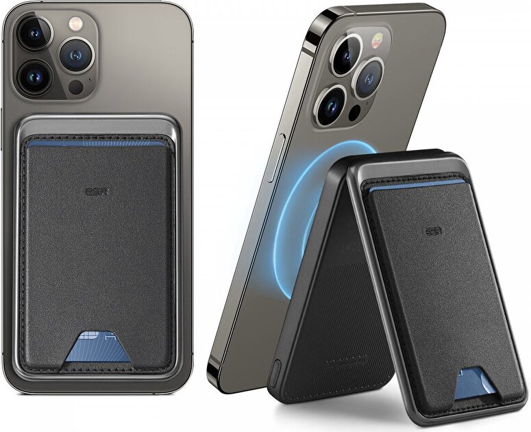ESR HaloLock 5000 mAh Power Bank + Cüzdan - Siyah 4894240169803