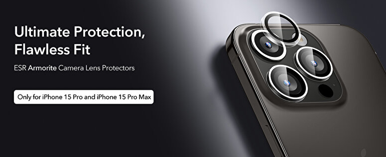 ESR Iphone 15 Pro/15 Pro Max Kamera Lens Koruyucu  4894240187579